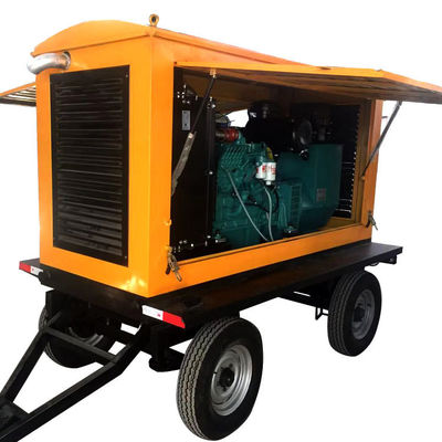 Conmutador automático 120KW Dongfeng Kangmingsi generador diesel conjunto de remolque con refugio para lluvia