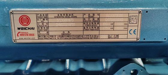Conjunto de generadores diesel de 550 kW con certificación ISO9001 y sistema portátil de enfriamiento por agua