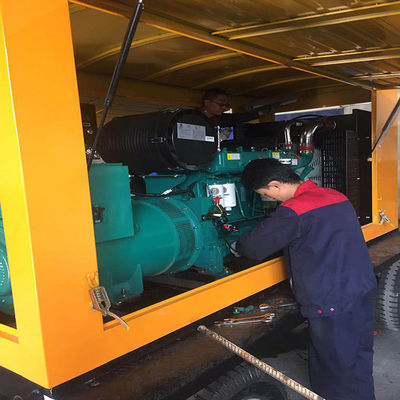 200KW Weichai Diesel Generator Set Trailer con motor de cobre puro y sistema de enfriamiento por agua