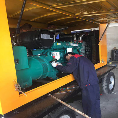 200KW Weichai Diesel Generator Set Trailer con motor de cobre puro y sistema de enfriamiento por agua