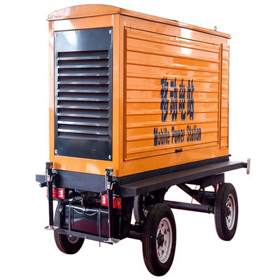 125KVA Weichai remolque móvil con techo impermeable generador diésel 100KW de respaldo de emergencia de alimentación eléctrica auto arranque