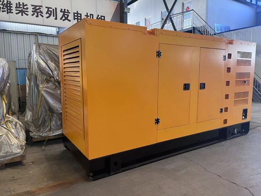 Sistema de refrigeración por agua 300KW Yuchai generador diesel para la caja silenciosa de energía de respaldo